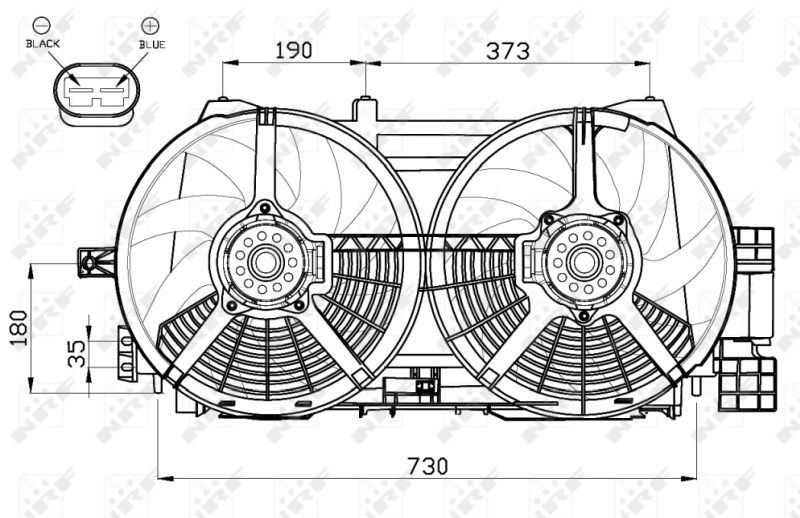 NRF Fan, radiator