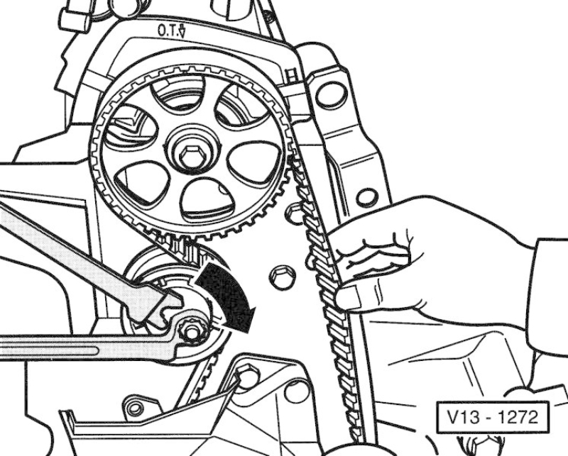 HAZET Spanner, timing belt tension