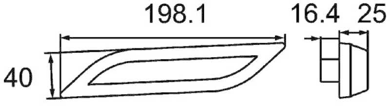 HELLA Auxiliary Indicator SHAPELINE STYLE