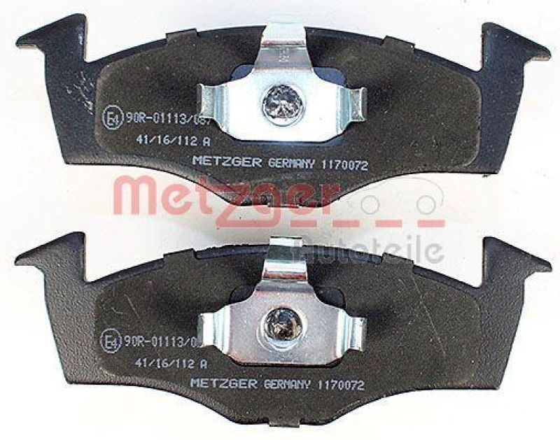 METZGER Brake Pad Set, disc brake