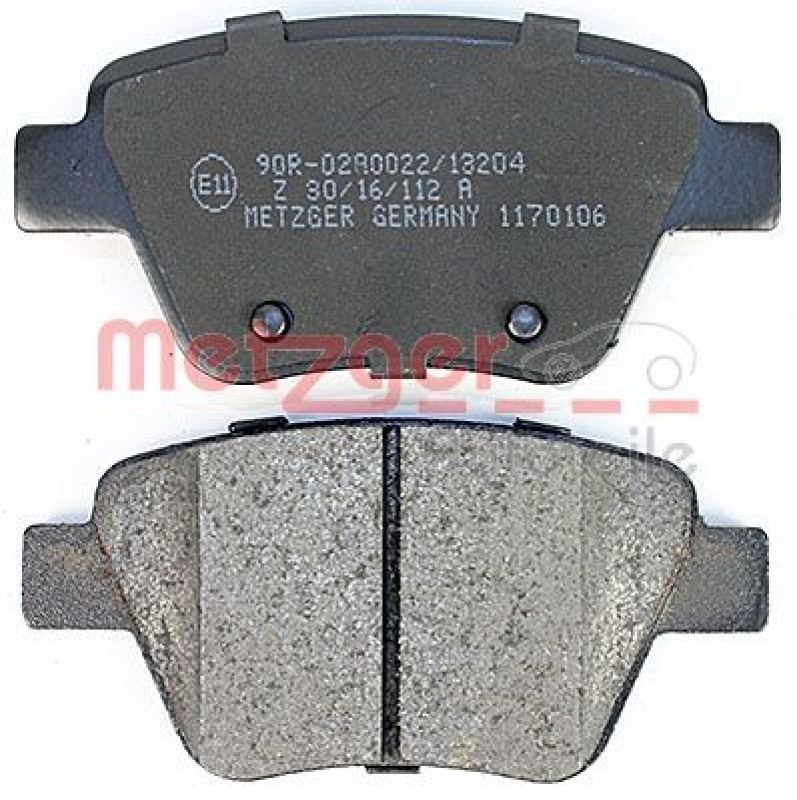 METZGER Brake Pad Set, disc brake GREENPARTS