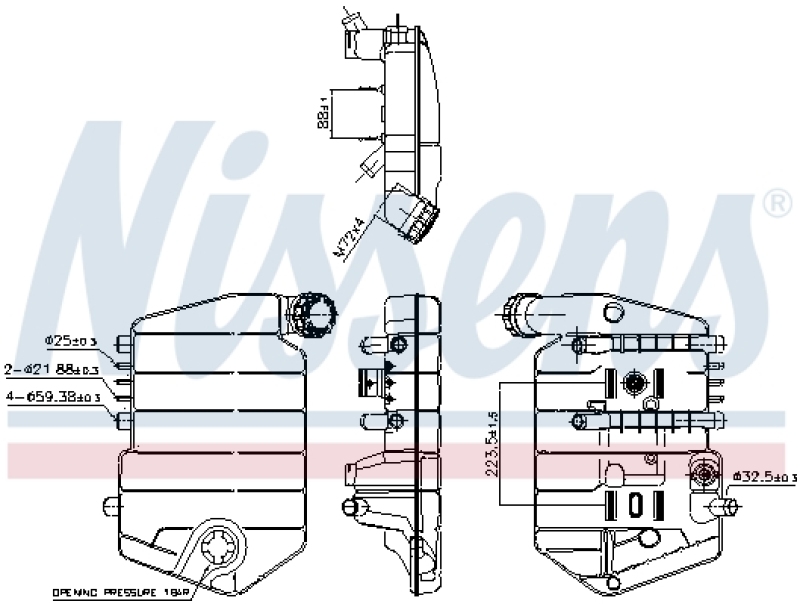 NISSENS Ausgleichsbehälter, Kühlmittel ** FIRST FIT **