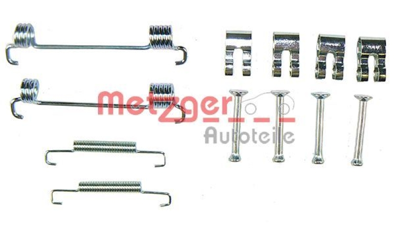 METZGER Brake Shoe Set, parking brake