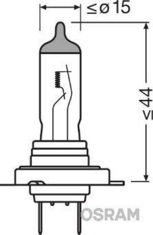 OSRAM Glühlampe, Abbiegescheinwerfer NIGHT BREAKER® SILVER