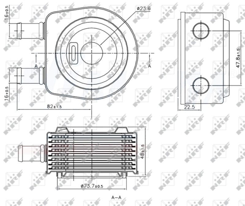 NRF Oil Cooler, engine oil