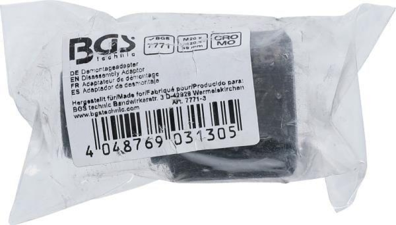 BGS Adapter, CR injector disassembly tool