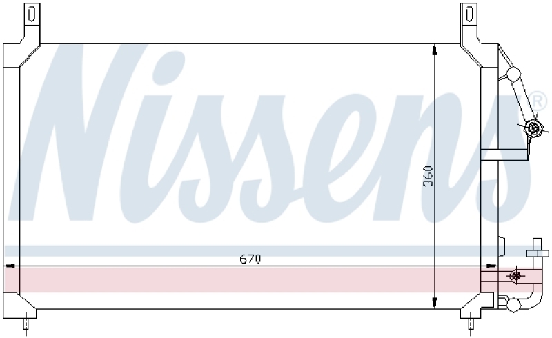 NISSENS Condenser, air conditioning