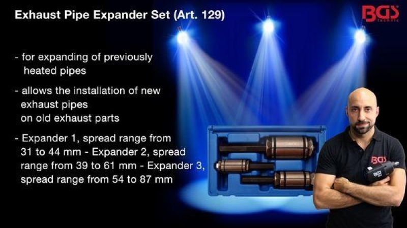 BGS Expander Set, exhaust pipe