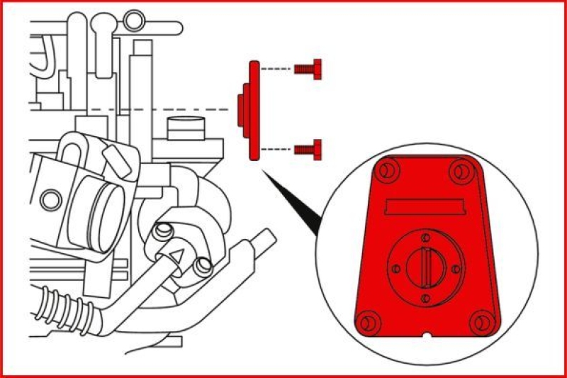 KS TOOLS Einstellwerkzeugsatz, Steuerzeiten