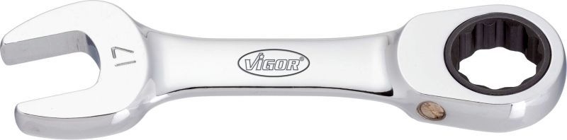 VIGOR Ratchet Ring Open-ended Spanner Set