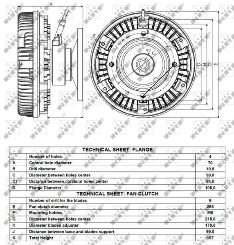 NRF Clutch, radiator fan