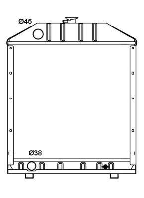 NRF Radiator, engine cooling EASY FIT