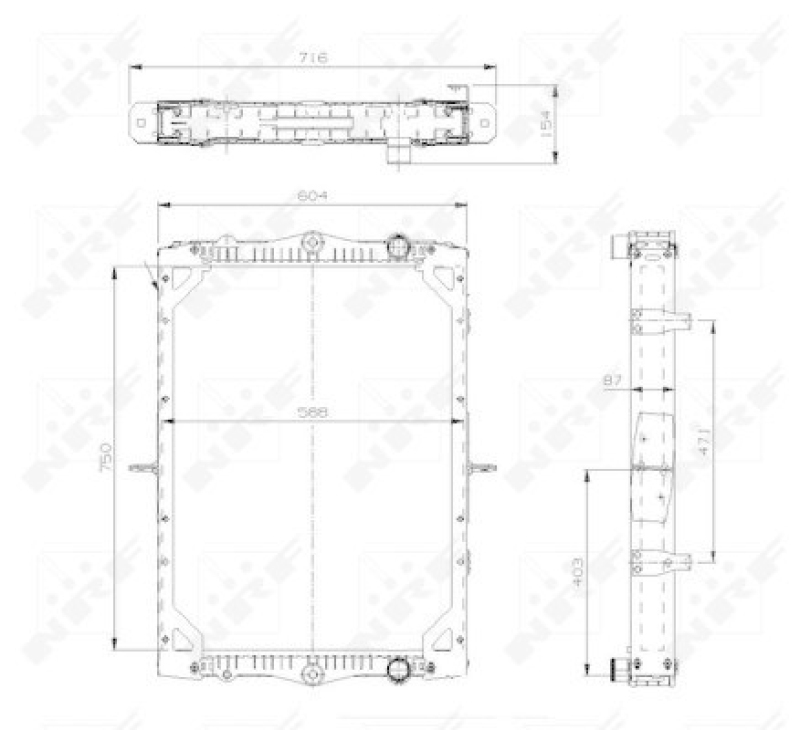 NRF Radiator, engine cooling