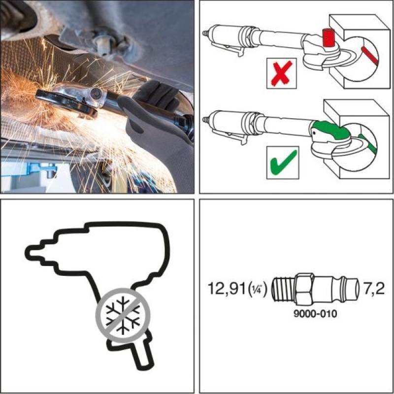 HAZET Angle Grinder (compressed air)