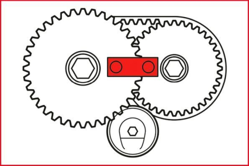 KS TOOLS Einstellwerkzeugsatz, Steuerzeiten