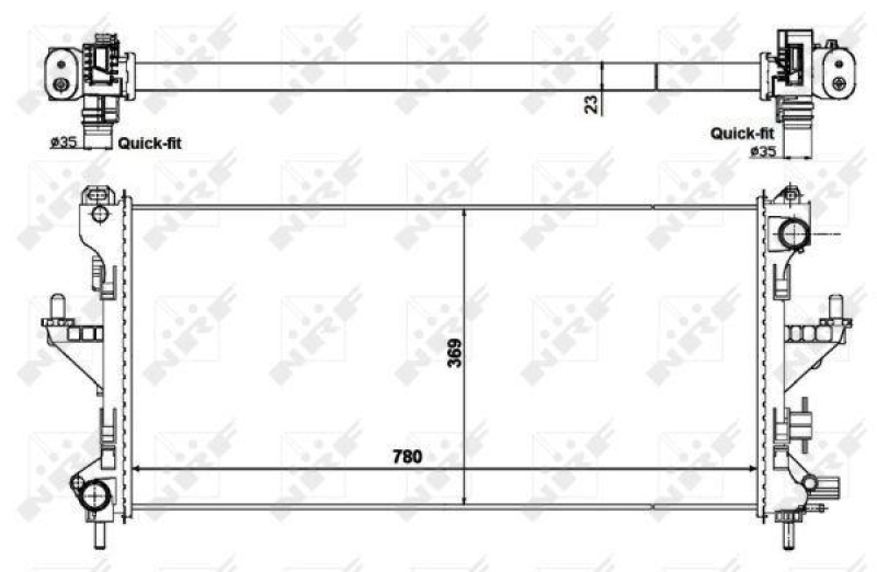 NRF Radiator, engine cooling