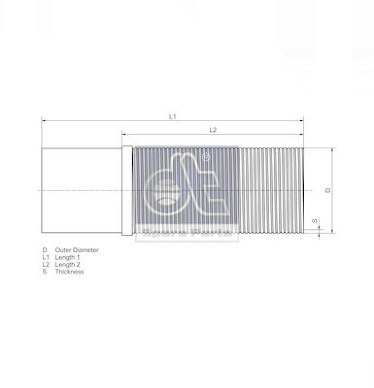 DT Spare Parts Flexrohr, Abgasanlage