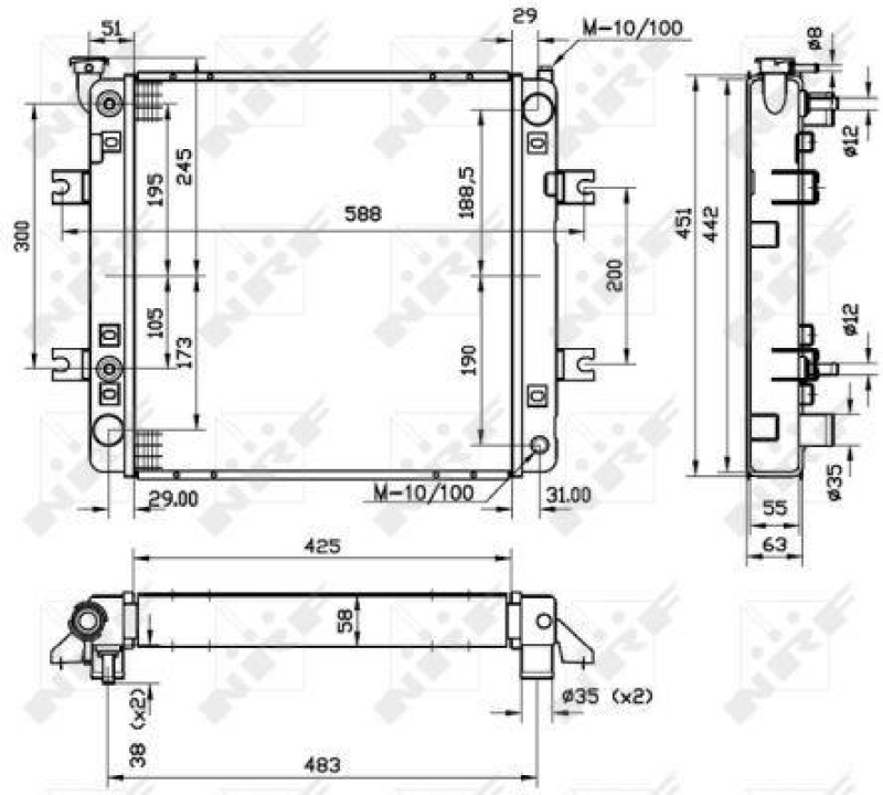 NRF Kühler, Motorkühlung EASY FIT