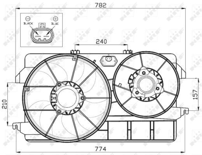 NRF Fan, engine cooling