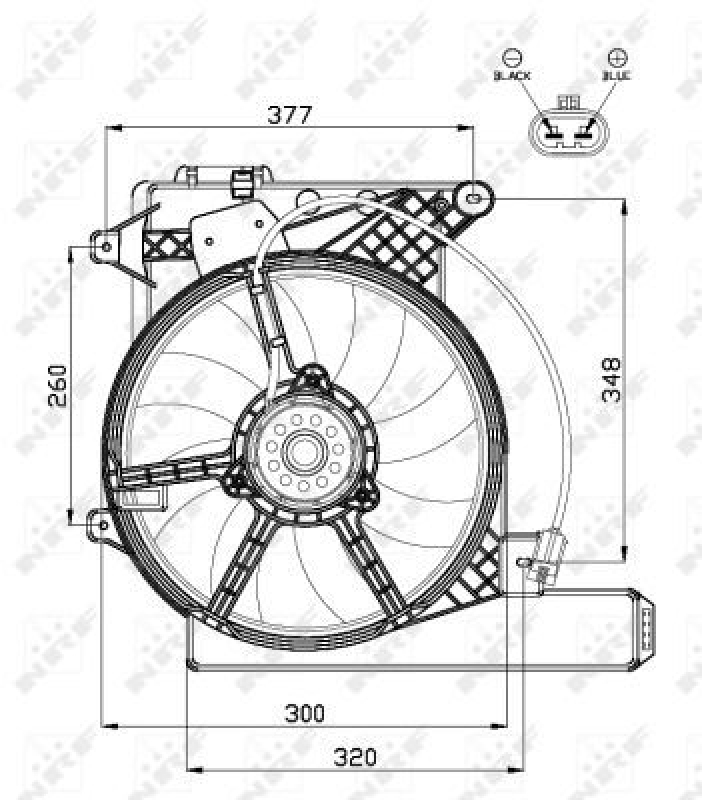 NRF Fan, radiator