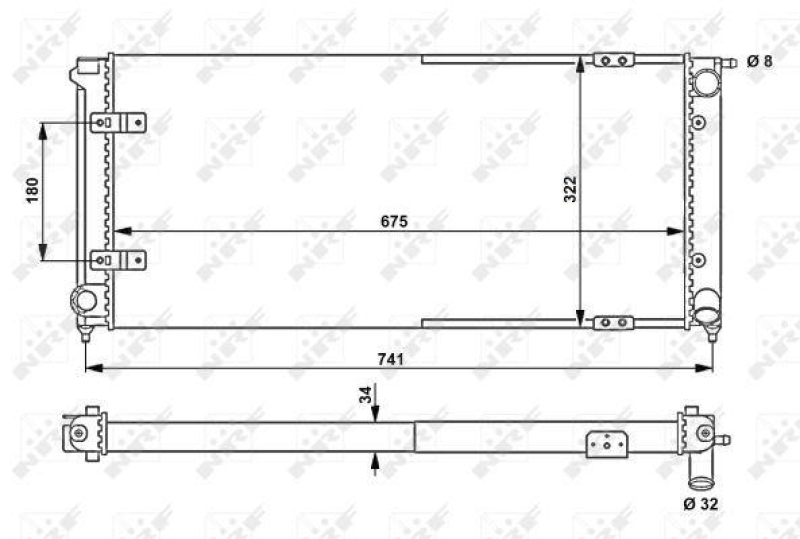 NRF Radiator, engine cooling