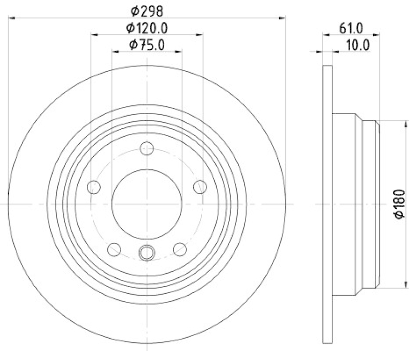 2x HELLA Bremsscheibe PRO High Carbon