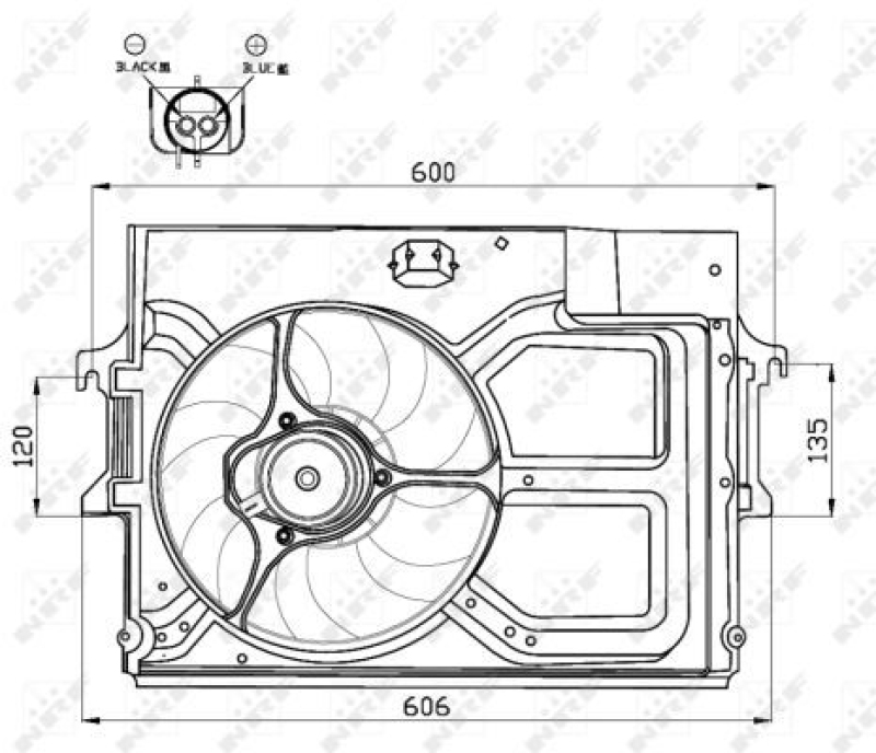 NRF Fan, radiator