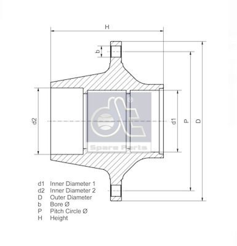 DT Spare Parts Radnabe