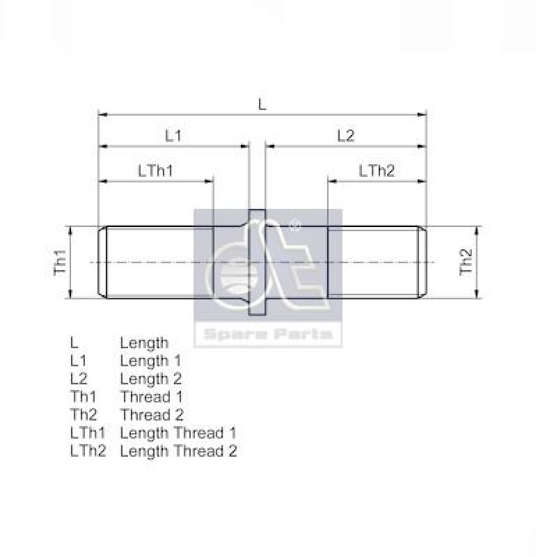 DT Spare Parts Wheel Stud