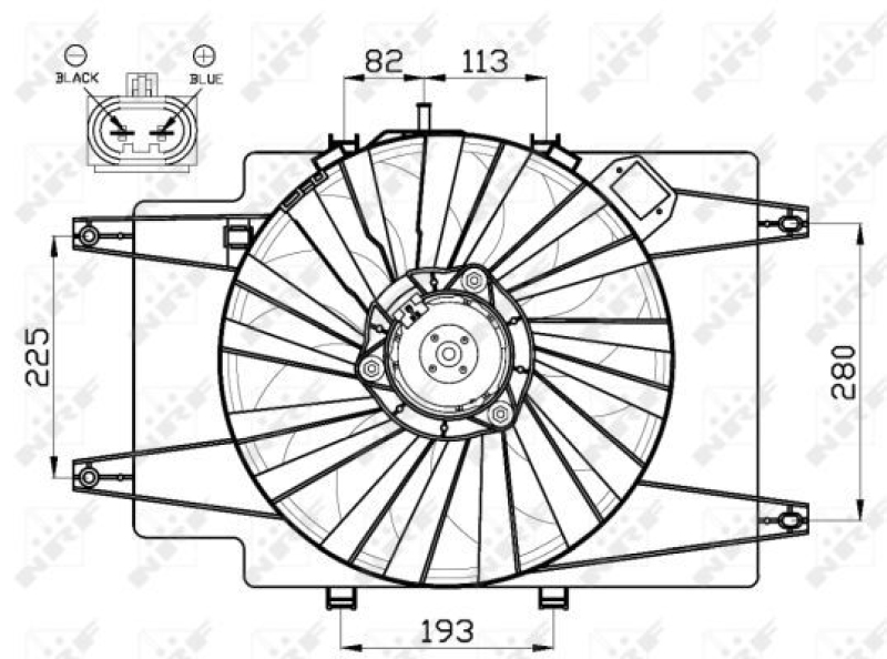 NRF Fan, radiator