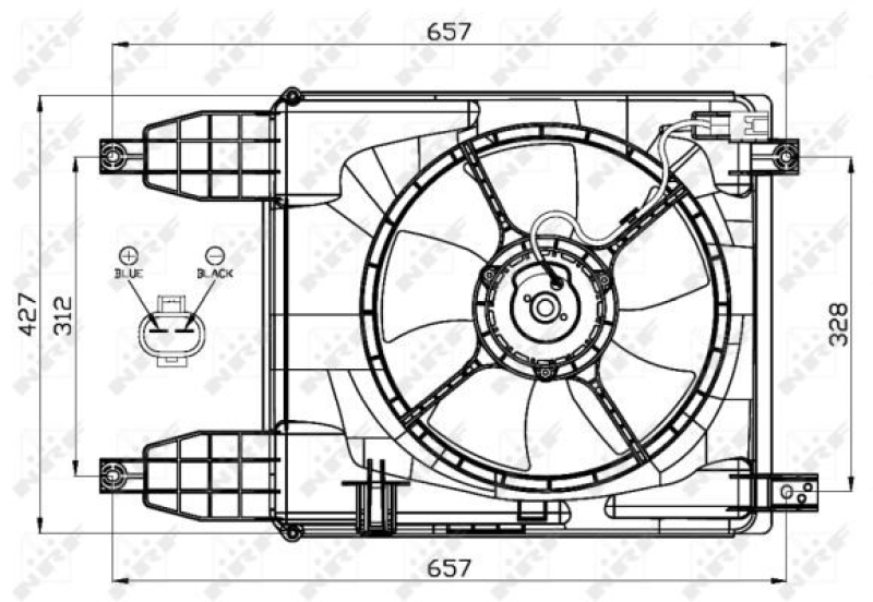 NRF Fan, radiator