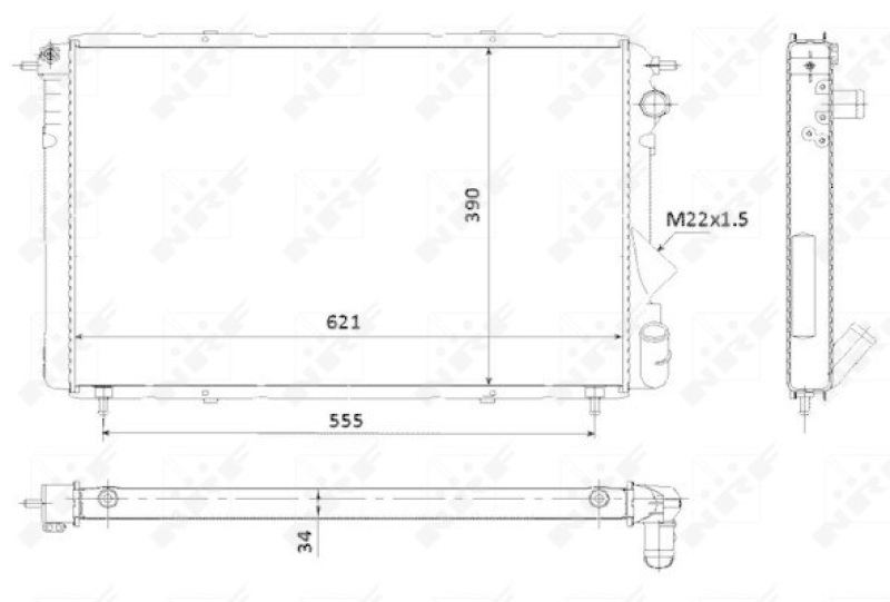 NRF Radiator, engine cooling