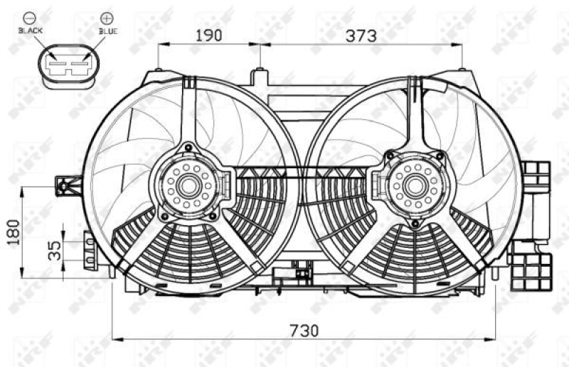 NRF Fan, radiator