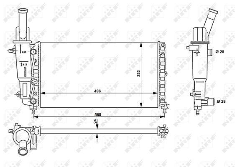 NRF Radiator, engine cooling