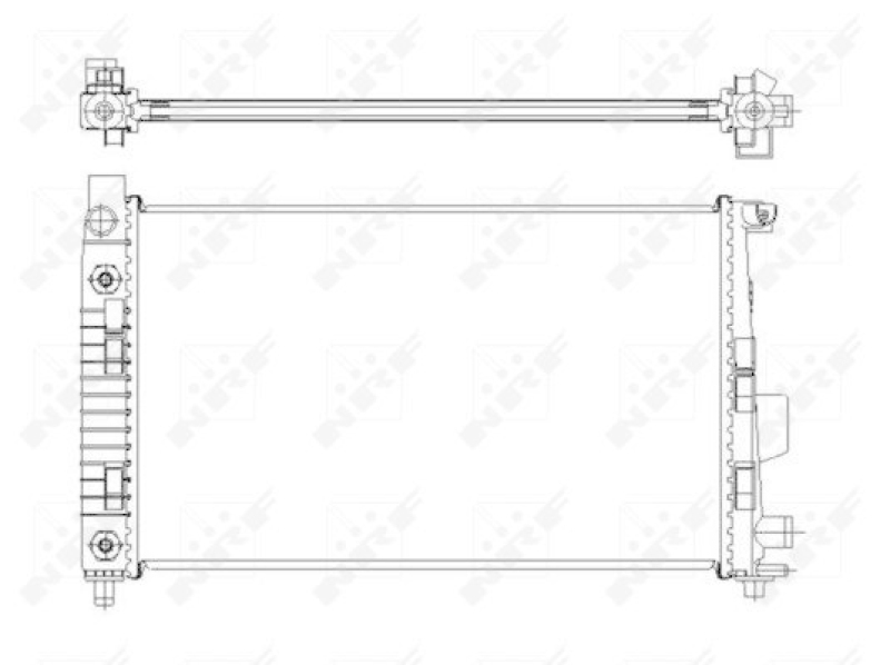 NRF Radiator, engine cooling EASY FIT