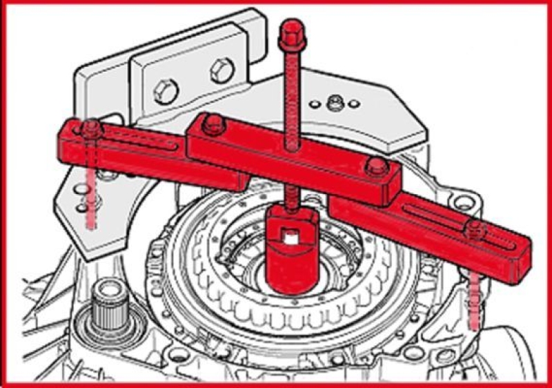 KS TOOLS Montagewerkzeugsatz, Kupplung/Schwungrad