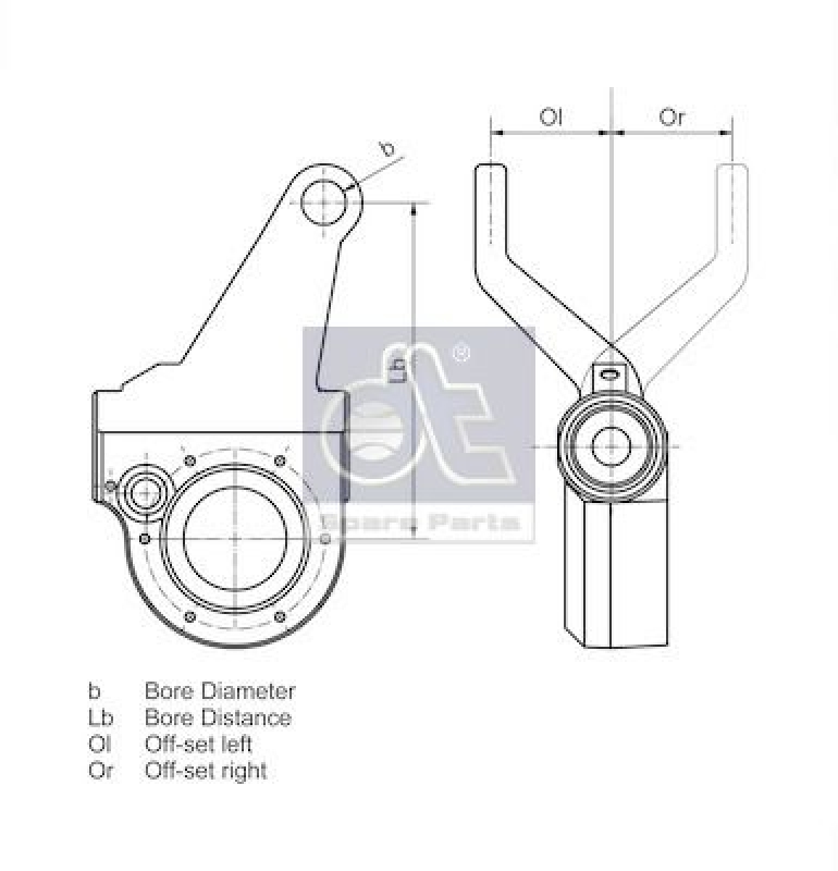 DT Spare Parts Adjuster, braking system