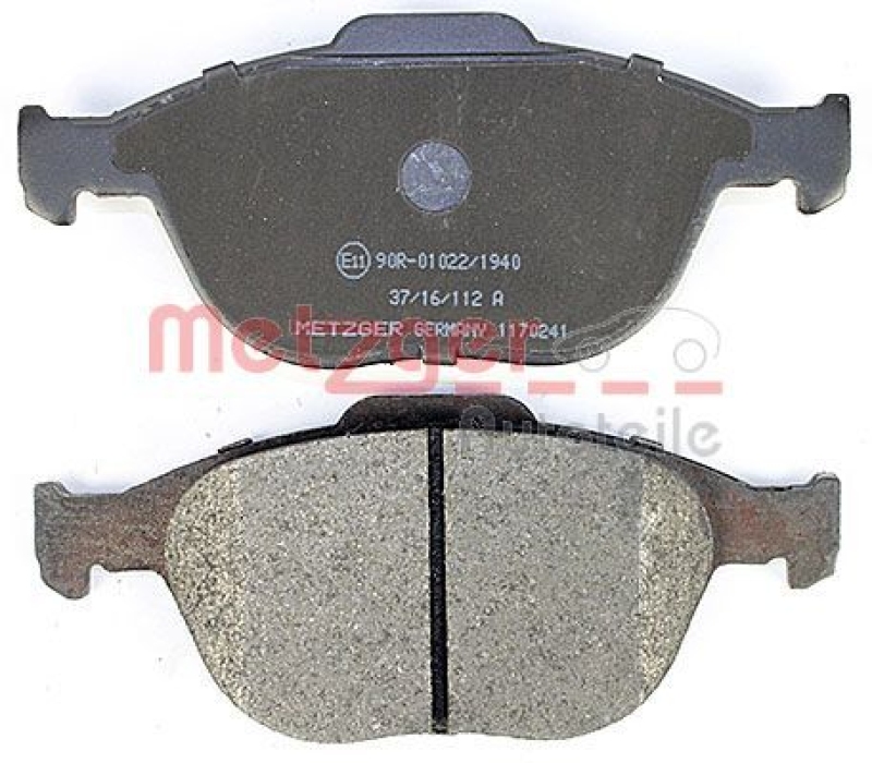 METZGER Brake Pad Set, disc brake