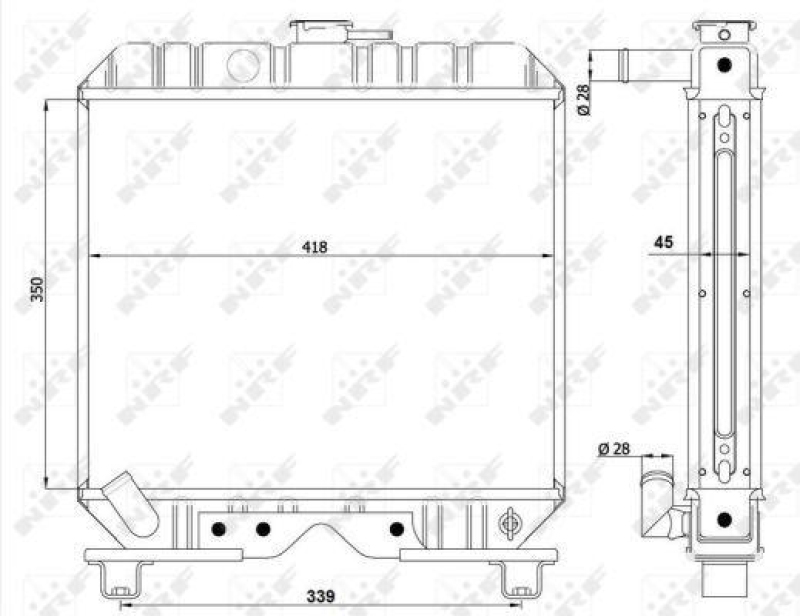 NRF Kühler, Motorkühlung EASY FIT