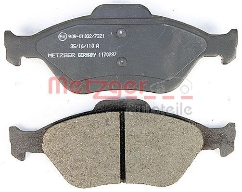 METZGER Brake Pad Set, disc brake