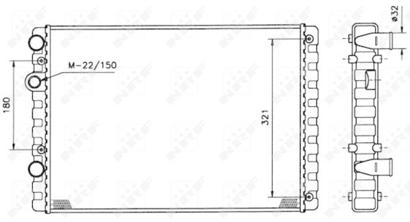 NRF Radiator, engine cooling