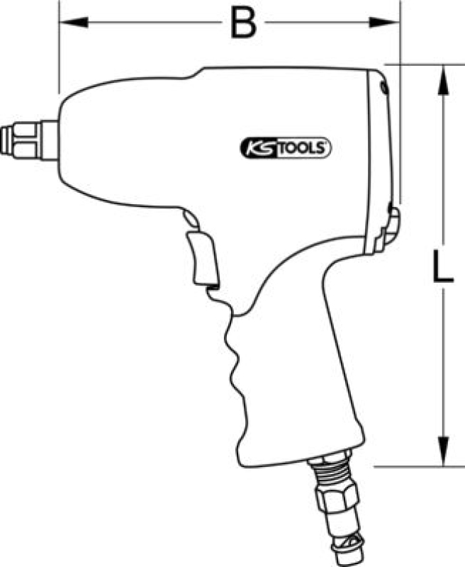 KS TOOLS Schlagschrauber (Druckluft)