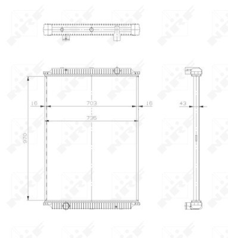 NRF Radiator, engine cooling