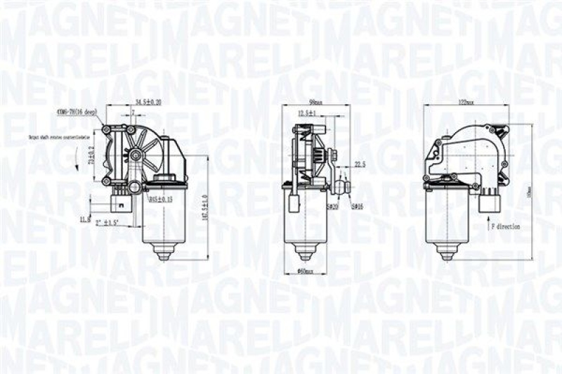 MAGNETI MARELLI Wischermotor