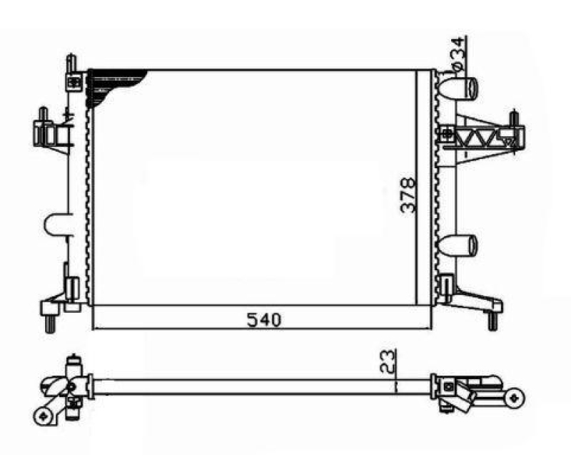 NRF Radiator, engine cooling