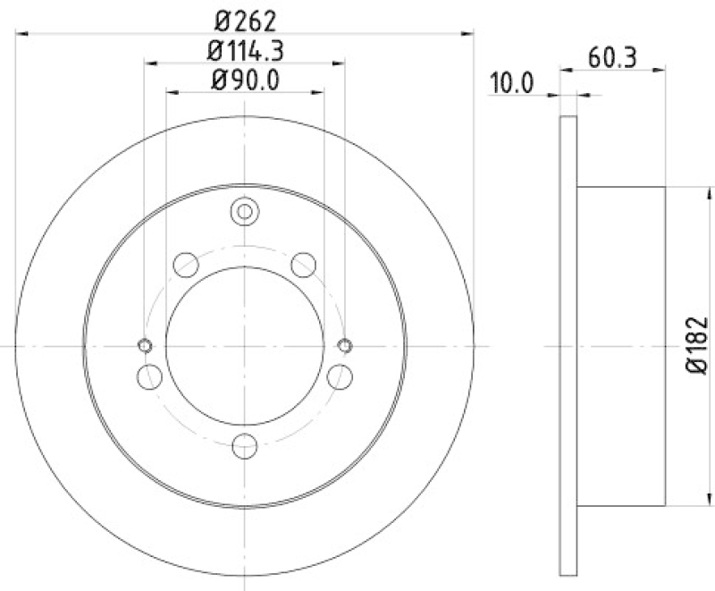 2x HELLA Bremsscheibe PRO