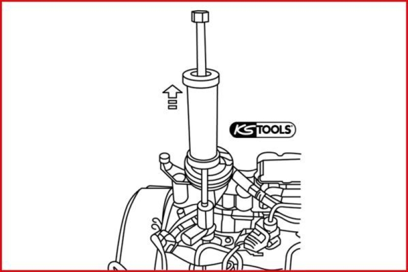 KS TOOLS Demontagewerkzeugsatz, Common-Rail-Injektor